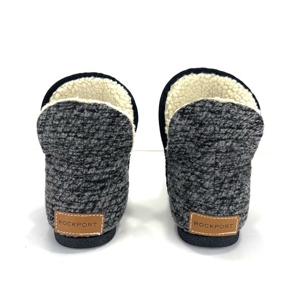 Rockport TruTECH Veda Women Black Slipper Boot Size 7 Faux Suede/Fur Lining New - Picture 4 of 12